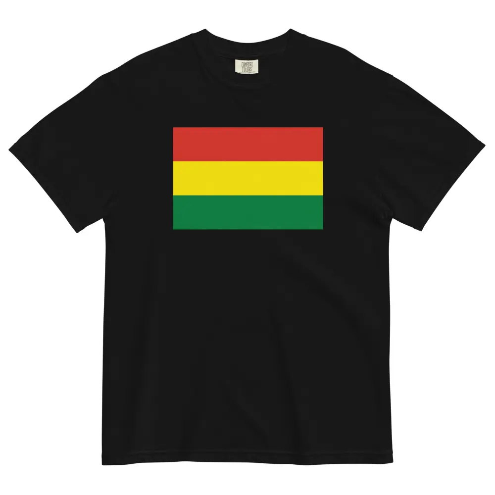 Bolivia Flag T-Shirt | Unisex Premium Heavyweight Tee | National Emblem & Patriotic Apparel