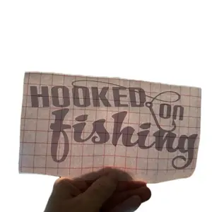Hooked on Fishing Decals for Windshield Windows Vehicles Walls Durable Weather Resistant Easy Application Stickers Perfect for Personalizing Any Surface