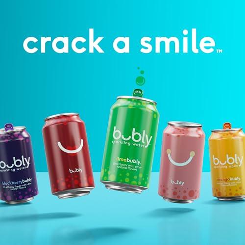 bubly Sparkling Water, Cherry, Zero Sugar & Zero Calories, Seltzer Water, 12 Fl Oz Cans (Pack of 8)