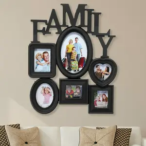 Modern Minimalist Family Photo Frame - Easy Install Wall Decor for Memories & Picture Display, Minimalist Decor