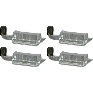 B25864 1/2 Inch Slam Lock Latch, Zinc Plated Spring-Loaded Latch with Square Plunger for Truck Bodies, Toolboxes, Trailers & Heavy-Duty Utility Hardware, Pack of 4