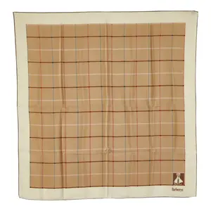 Pre-owned BURBERRY 1 Small Leather Goods Check Silk Scarf gz