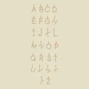 CZ Poppy Initial Necklace