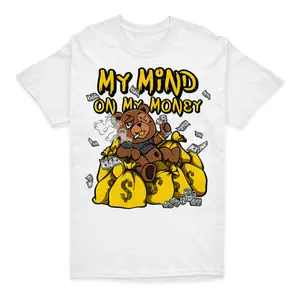 My Mind On My Money BER T-shirt Match 4 Thunder | Color-Match Design | Adjustable Fit (S-5XL) | Shirt To Match Sneaker | Color-Match Design | Adjustable Fit (S-5XL) | Shirt To Match Sneaker
