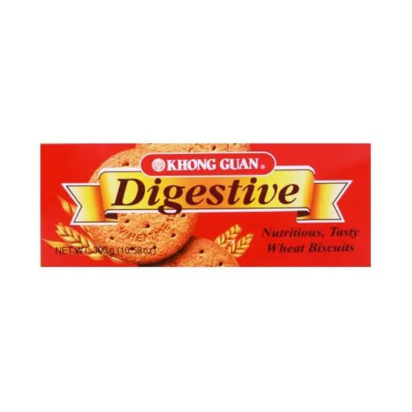 Khong Guan Digestive Biscuits 300g - Classic Singapore Snack, Perfect for Tea Time & On-the-Go