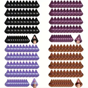 Triangle Shaped Makeup Puff (50pcs), Soft Makeup Sponge Puff, Professional Makeup Tools for Women & Girls, Suitable for All Skins, Beauty Sponge