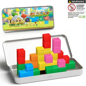 Magnetic Blocks Toddlers Toys 3D Magnet Cubes Toys Magnetic Building Blocks Set for STEM Construction Magnet Toys for 3 4 5 6 Year Old Kids Boys Girls