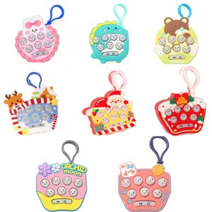 Speed Push Game Machine Verlichting Whack Mole Handheld Game Sleutelhanger Stress Relief Fidget Speelgoed Doorbraak Puzzel Pop Stress