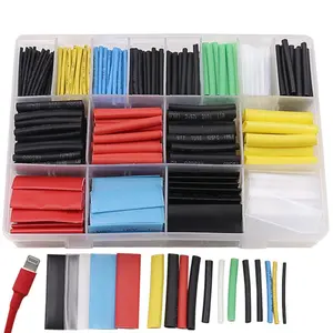Heat shrink tube set, 580 pieces per set, with storage box, Organized Storage, Aluminum electrical insulation wires and maintenance kit, 6 colors and 11 sizes，Easy to use