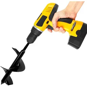 Bulb Planter, Auger Spiral, Garden Planter Tool 3 x 7 inch,Rapid Umbrella Hole Digger for Planting Bulb Seedlings Bedding Tulips, and Digging Weeds Roots