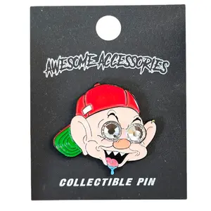 Dwarf Diamond Eyes Metal Hat Pin - Soft Enamel Accessory with Customizable Options, Durable Metal Pin with Premium Gloss Finish
