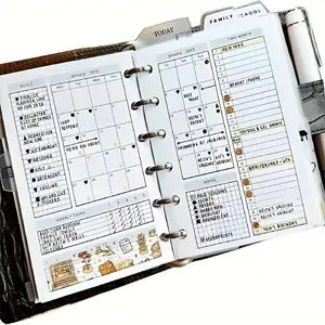 Latest Version 2026 Annual Planning Toolkit, 92 Pages Life Area Simple Planner, Personal Organizer Notebook for Effective Time Management, Doodle Typography Calendar