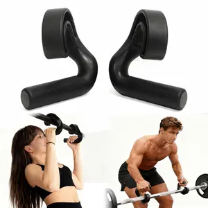 45° High-Strength Composite Nylon Hook Fitness Grips, Durable Exercise Handles, Pair Pack, Ideal for Strength Training & Workouts