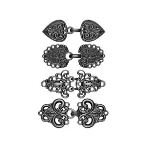 New Chinese-Style Retro Alloy Shawl Clip — Creative Openwork Scarf Buckle, Travel Accessory, Decorative Clasp, Sweater Clip & Brooch