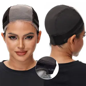 Oceantree Non-Slip Grip Band Headband, Lace Front Wig & Hair Extension Accessory - Brown/Black/Nude Wide Transparent Full Cap, Adjustable Breathable Material, Secure Comfortable Fit, Black Option, Accessories, Black Wig Cap Headband#SummerVibes
