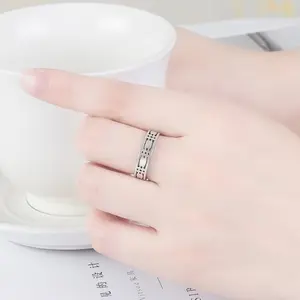 Stellar Glint Butterfly Open Ring Vintage Craft Index Finger Open Ring Elegant Thai Silver Black Dragonfly Flying Retro Ring gift