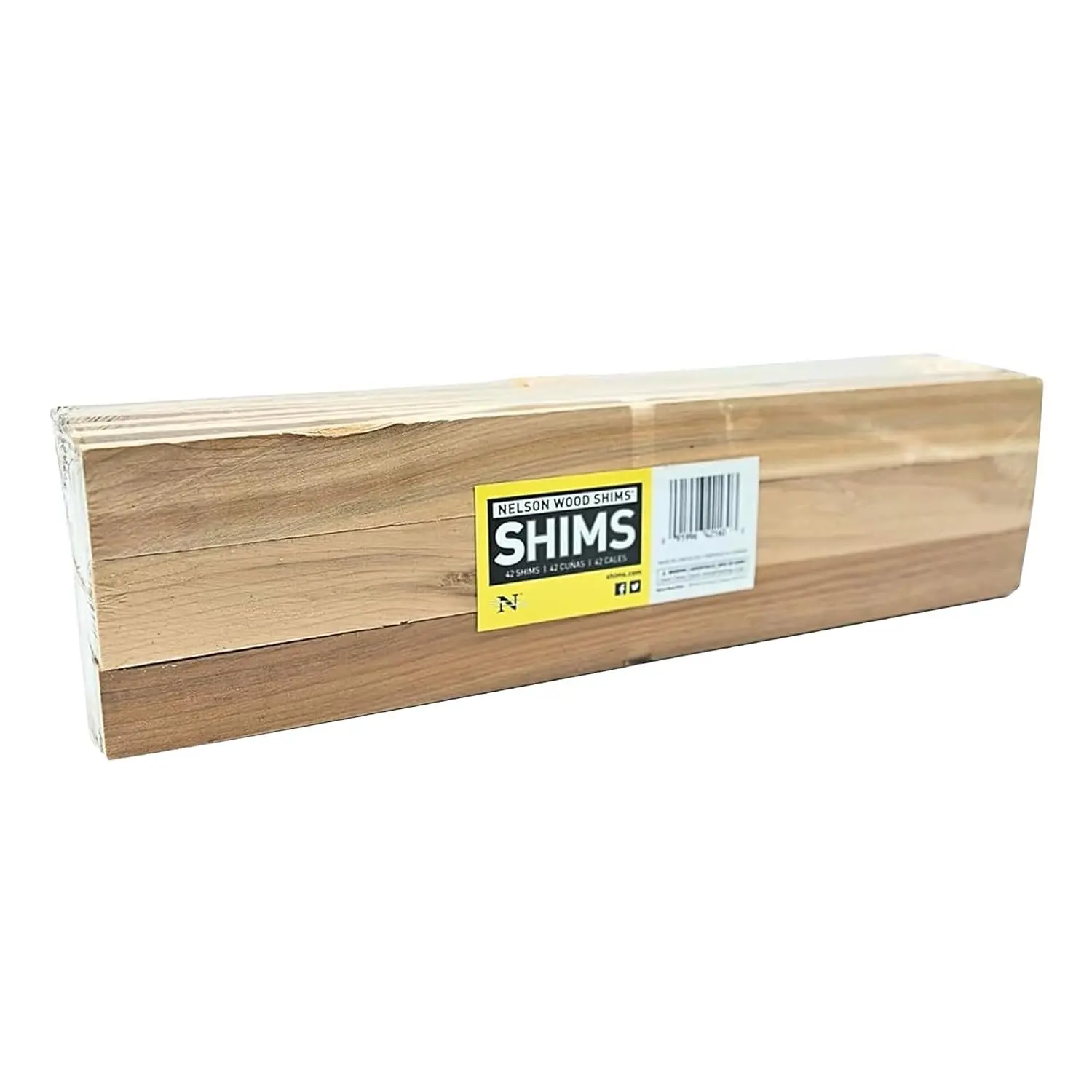 16-Inch Cedar Wood Shims for Leveling - 42 Pack Wedges for Toilets, Tables, Doors & Furniture Levelers for Uneven Floors