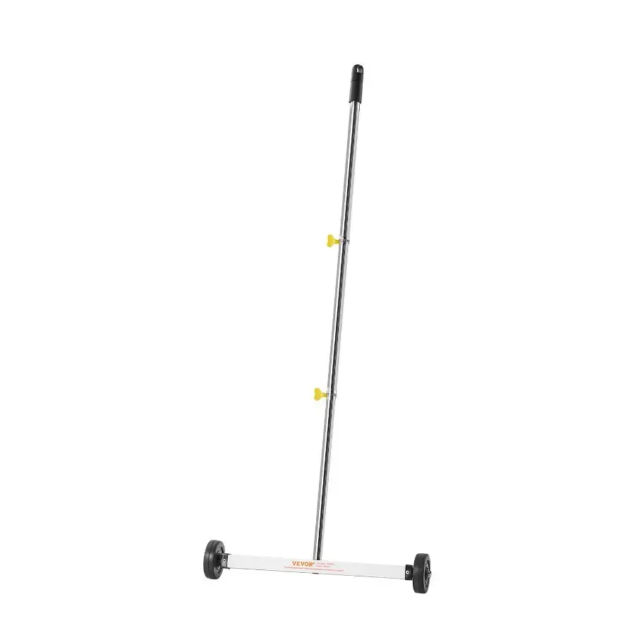 【DealsForYouDays】VEVOR Magnetic Sweeper with Wheels, 17 inch, 10 lbs Load Capacity, Lightweight Magnetic Pickup Sweeper with Adjustable Handle, Pick Up Nails and Screws, Easy Cleanup for Garages, Roofing ProjectsVEVOR Super Brand Day