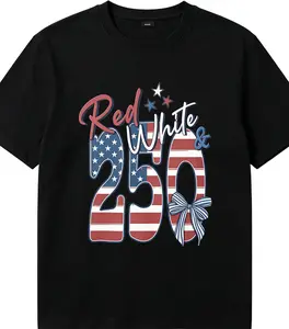 Vintage Red White and 250 Commemorative Tee - Historic America 250 Premium Cotton Patriotic Shirt tiktokshopspringglowup