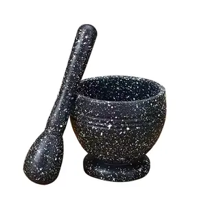 Heavy Duty Mortar and Pestle Set – Non-Slip Base, for Grinding Spices, Herbs and Making Sauces