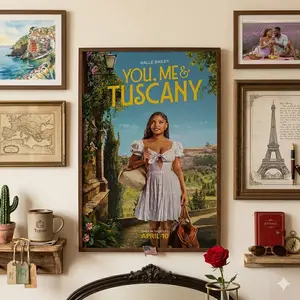 No Frame You and Me and Tuscany (2026) Movie Poster| Movie Canvas | Wall Art Collection | Poster Unframed| Cover Poster| Canvas Print
