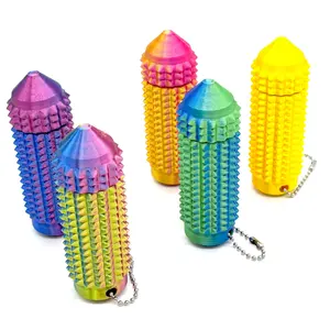 Spiky Grippie Stim Keychain Suspension Press Rotary Fingertip Reduction