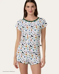 Elphaba Print Shortie Set