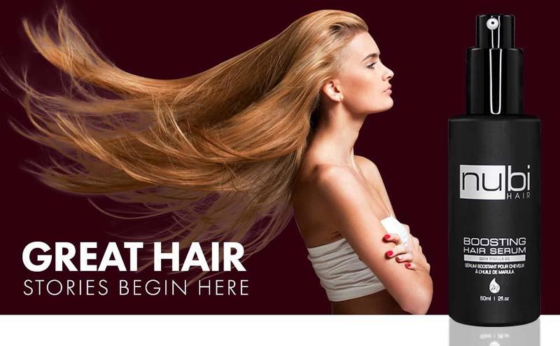 Nubi Marula Anti-Frizz Serum – Smoothing serum for dry hair repair, moisturizing, shine, and hydration with Vitamin E and Aloe Vera.