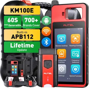 Autel MaxilM KM100(E) Scan Tool, Multi-Car key Programming ，Car OBD2 Scan Tool Multilingual OBD2 Scanner with Display system diagnostic auto vin