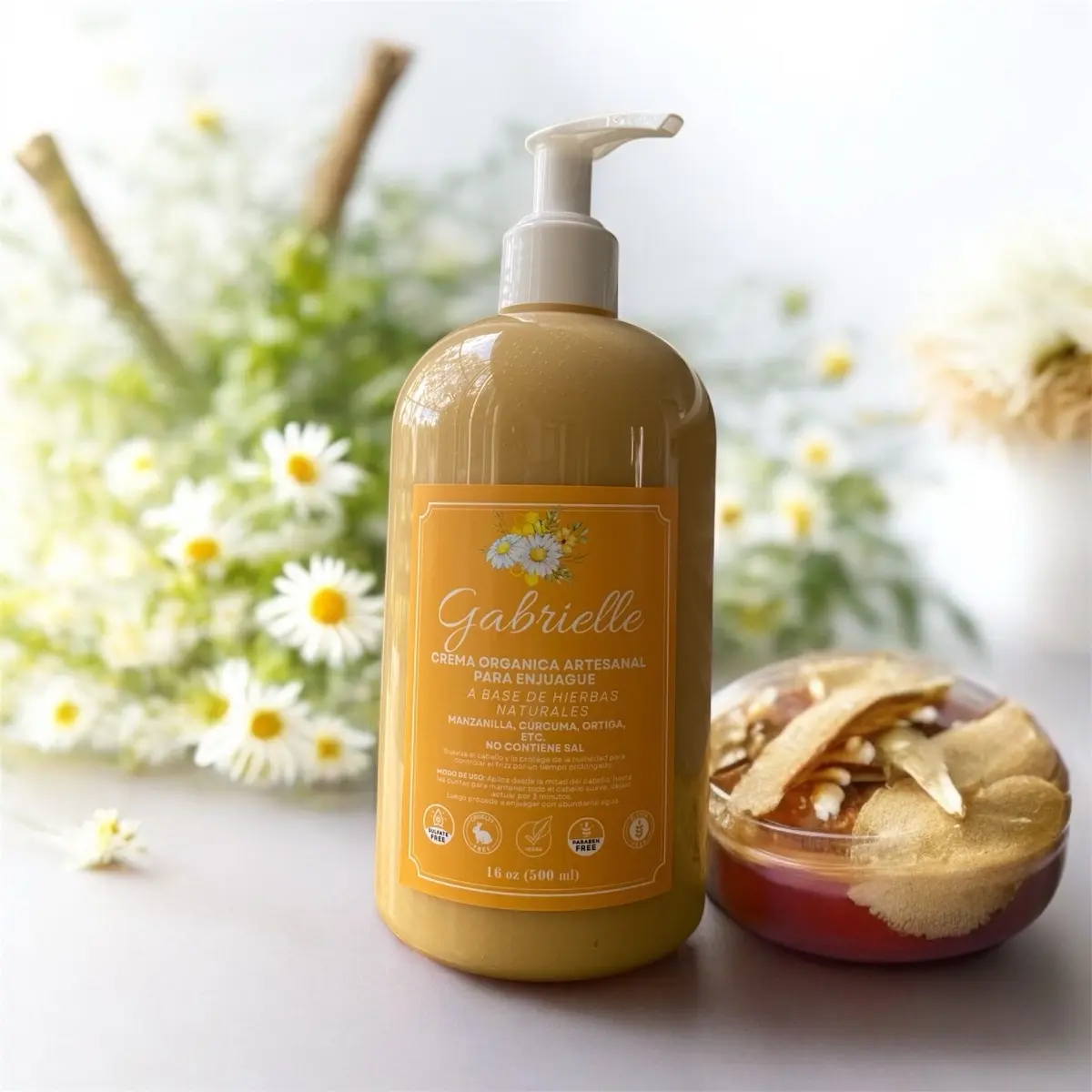 Organic Chamomile and Honey Conditioner 16 oz for Hair