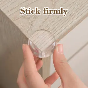10 Counts Proofing Corner Protector, Clear Furniture Table Corner Safety Cushion, Round Proof Bumper for Covering Sharp Furniture Edges