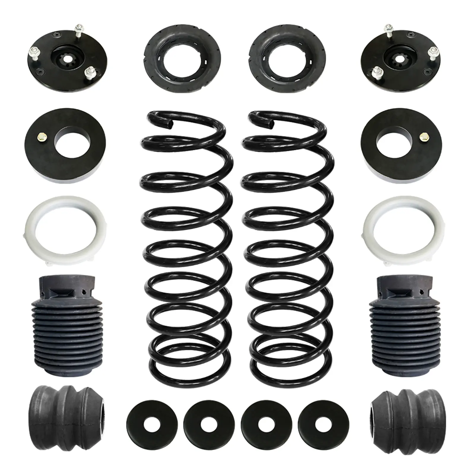 Air Bag to Coil Spring Conversion Kit Fit for 2003-2012 Land Rover Range Rover L322 Front Pair