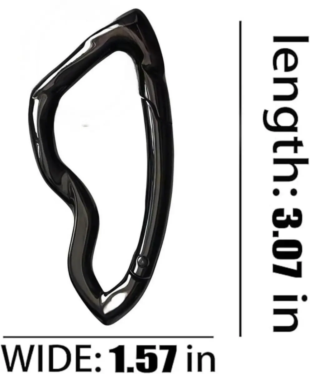 Y2K 2000s Style Oval Carabiner Belt Loop Accessory