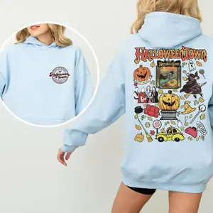 Vintage Halloweentown 1998 Sweatshirt & Hoodie, 2 Side Halloween town University Shirt, Fall Tee, Halloweentown Tee, Halloween Retro T-Shirt