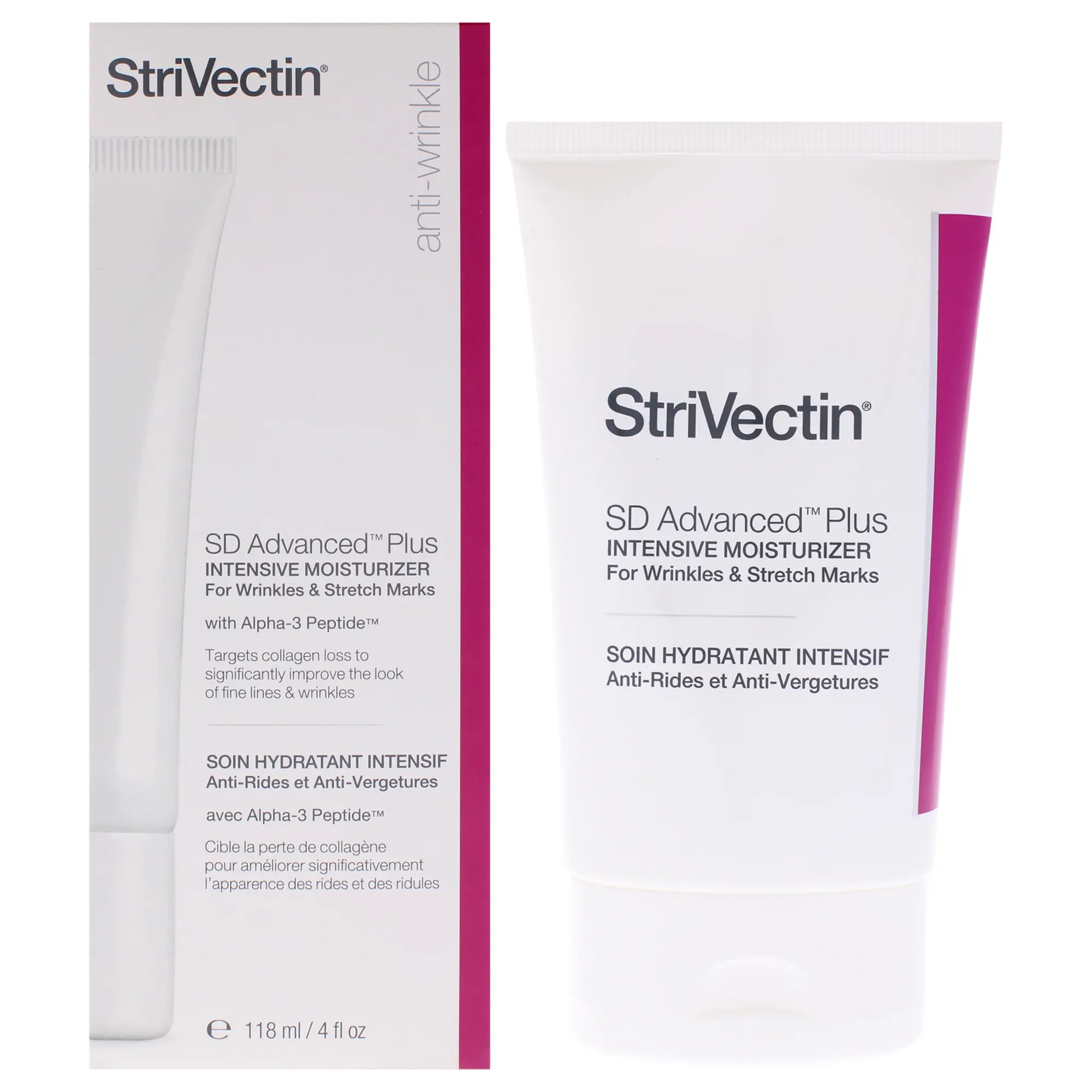 StriVectin SD Advanced Plus Intensive Moisturizing Daily Peptide Tube - 4 oz Unisex Moisturizer for Stretch Marks & Wrinkles, Peptides