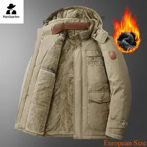 Men’s New Winter Jacket – High-Quality Thick Fleece, Cold-Proof, Detachable Hooded Parka, Casual Skiing/Hunting Windproof Padded Coat