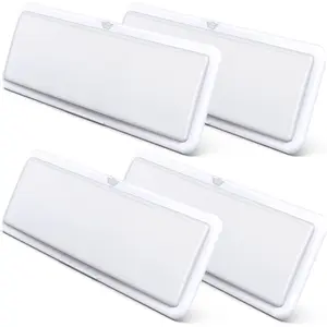 RV  Ceiling Light Fixture 20" x 6.5" -1450 Lumen with  Dimmer  Interior Lighting for /RV/Trailer/Camper/Boat DC 12V  White 4000-4500K (4-PACK)