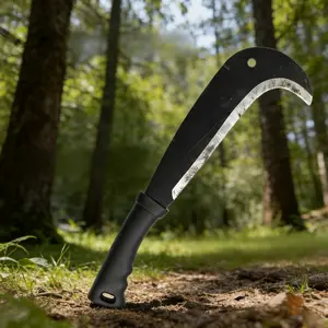 Weeding Sickle Machete Knife Brush ClearingHand Sickle Garden Tool with Carbon Steel ThickBlade Gardening Machete for Yard Work