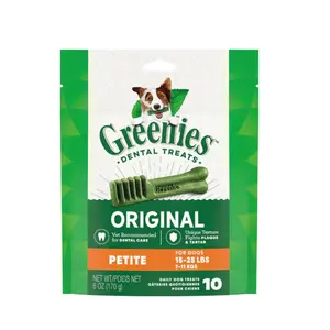 Greenies Original Dental Chews for Dogs, Treat-Pak, Petite