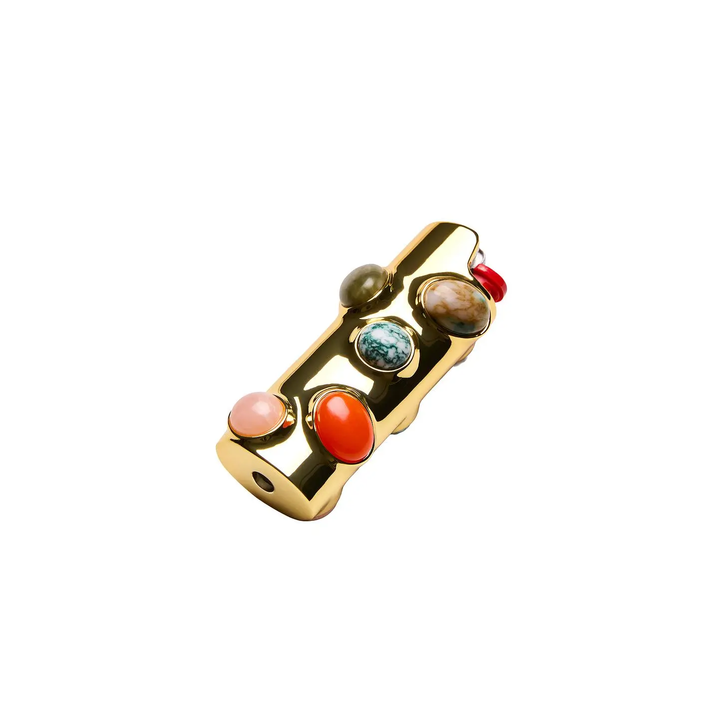 Edie Parker Gemstoned Lighter Case in Carnelian Edie Parker Gemstoned Lighter Case in Carnelian