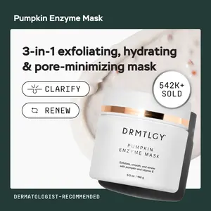 DRMTLGY Pumpkin Enzyme Mask 5.5 oz Exfoliant Supple Skin Spa Quality DRMTLGY Pumpkin Enzyme Mask 5.5 oz Exfoliant Supple Skin Spa Quality