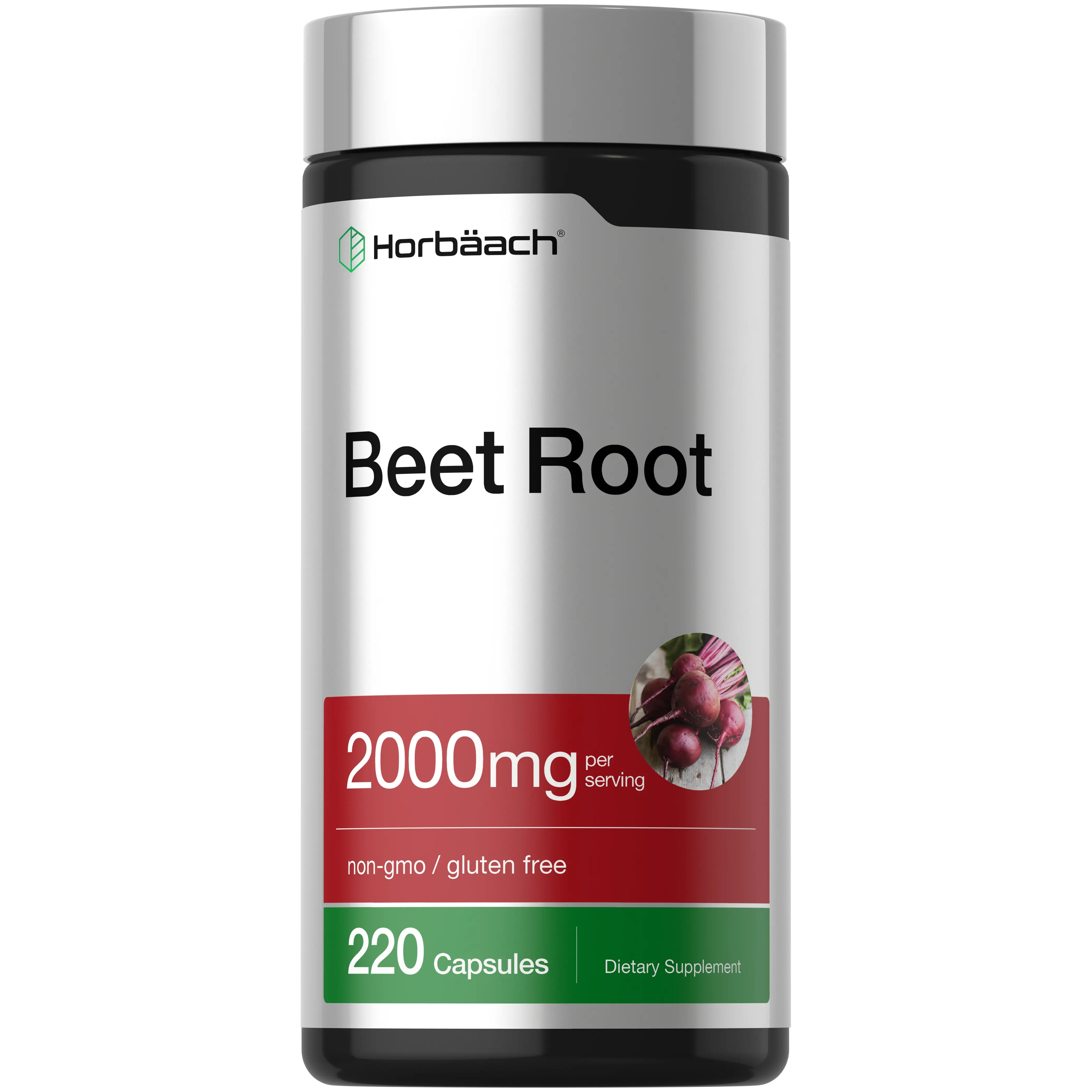 Horbäach Beet Root Powder Capsules - 220 Pills - Herbal Extract - Non-GMO, Gluten Free Supplement Horbäach Beet Root Powder Capsules - 220 Pills - Herbal Extract - Non-GMO, Gluten Free Supplement