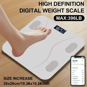 Smart Bluetooth-compatible APP Digital Scale for Home, Health Body Weight Scale with Body Fat Measurement, 180kg/400lb Max Weight Capacity