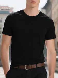 DGlink Men's White Short Sleeve Crew Neck Sport T-Shirt - High-Quality Polyester, Quick-Drying, Breathable, Moisture-Wicking Training Tee, Ideal for Fitness, Team Uniforms & Casual Tops