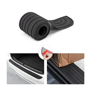 Car Bumper Protector - Rear Bumper Guard with Anti-Scratch & Non-Slip Features - Universal Rubber Bumper Cover for Vehicle Protection - Black Car Exterior Accessory