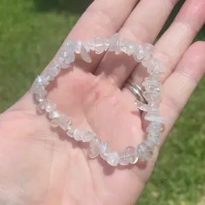 Moonstone Crystal Chip Bracelet Intuition