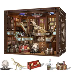Beyond MAX of Books Wooden Book Nook: 3D Miniature Library Shelf Insert