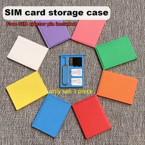 Portable Sim Card Holder with TF Card Slot, Shockproof Dust-Proof Design, Includes Sim Eject Tool, Ideal for Mobile Accessories