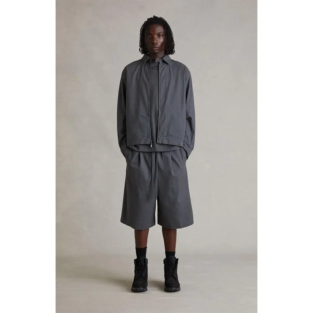 Fear of God ESSENTIALS Men's Iron Gray Relaxed Drawstring Shorts