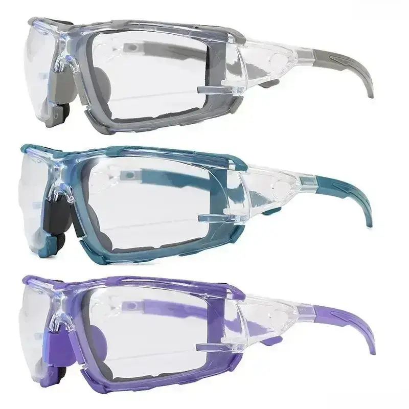 Anti-Fog Safety Glasses with Foam Seal Gasket, Unisex Impact Resistant UV400 Polycarbonate Lens Protective Eyewear, Splash Proof Work Safety Goggles, Multiple Quantities Available for Construction, Workshop, Industrial Job Sites & DIY Projects